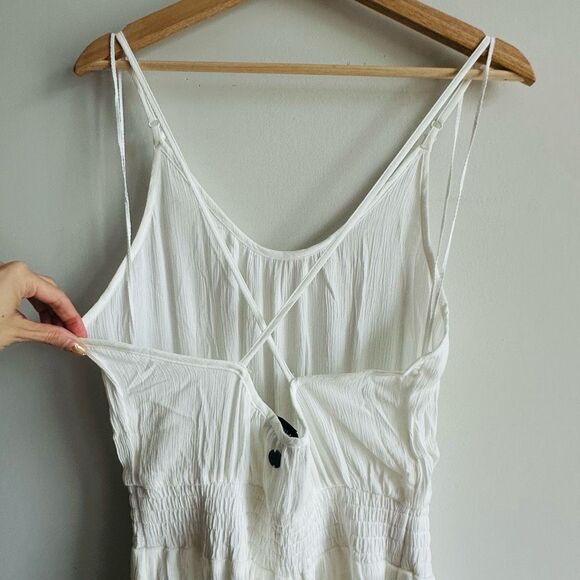 PRANA‎ Fernie Wide Leg White Jumpsuit NWT – Size Small – Adjustable Straps Modal - Picture 7 of 12